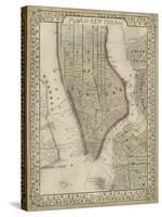 Plan of New York-Mitchell-Stretched Canvas