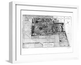 Plan of Parc Monceau in Paris Belonging to the Duke of Chartres 1785-Louis Carrogis Carmontelle-Framed Giclee Print