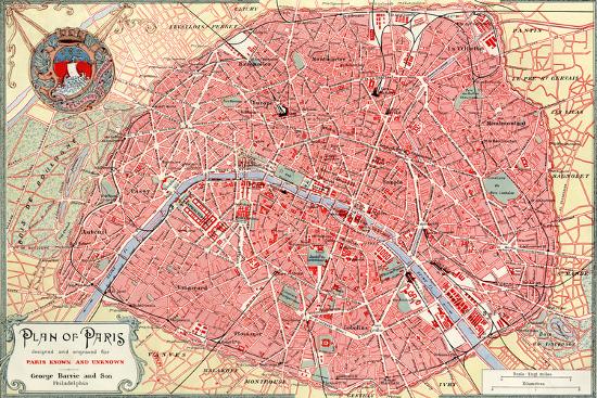 Plan Of Paris French Map From The 1800s Prints Piddix Allposters Com Plan Of Paris French Map From The 1800s Prints Piddix Allposters Com