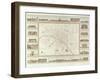 Plan of Paris Indicating Civil Hospitals and Homes, 1818, Published in 1820-Etienne Jules Thierry-Framed Premium Giclee Print