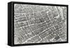 Plan of Paris, Known as the Plan de Turgot, Engraved by Claude Lucas, 1734-39-Louis Bretez-Framed Stretched Canvas