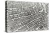 Plan of Paris, Known as the Plan de Turgot, Engraved by Claude Lucas, 1734-39-Louis Bretez-Stretched Canvas