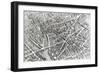 Plan of Paris, Known as the Plan de Turgot, Engraved by Claude Lucas, 1734-39-Louis Bretez-Framed Giclee Print