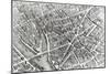 Plan of Paris, Known as the Plan de Turgot, Engraved by Claude Lucas, 1734-39-Louis Bretez-Mounted Giclee Print