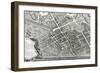 Plan of Paris, Known as the Plan de Turgot, Engraved by Claude Lucas, 1734-39-Louis Bretez-Framed Giclee Print