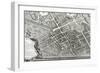 Plan of Paris, Known as the Plan de Turgot, Engraved by Claude Lucas, 1734-39-Louis Bretez-Framed Giclee Print