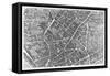 Plan of Paris, Known as the "Plan De Turgot," Pl.7 Engraved by Claude Lucas, 1734-39-Louis Bretez-Framed Stretched Canvas