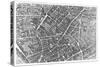 Plan of Paris, Known as the "Plan De Turgot," Pl.7 Engraved by Claude Lucas, 1734-39-Louis Bretez-Stretched Canvas