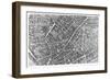 Plan of Paris, Known as the "Plan De Turgot," Pl.7 Engraved by Claude Lucas, 1734-39-Louis Bretez-Framed Giclee Print