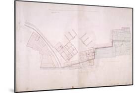 Plan of Part of Christ's Hospital, Newgate Street and St Bartolomew's Hospital, London, 1818-John Shaw the Elder-Mounted Giclee Print