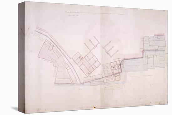 Plan of Part of Christ's Hospital, Newgate Street and St Bartolomew's Hospital, London, 1818-John Shaw the Elder-Stretched Canvas
