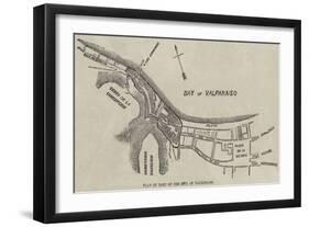 Plan of Part of the City of Valparaiso-null-Framed Giclee Print