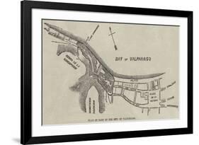 Plan of Part of the City of Valparaiso-null-Framed Giclee Print