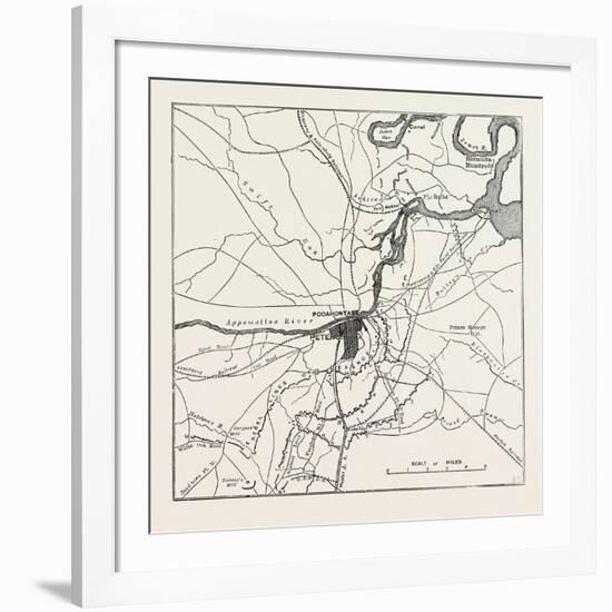 Plan of Petersburg-null-Framed Giclee Print