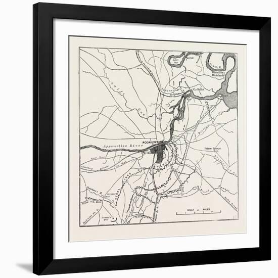 Plan of Petersburg-null-Framed Giclee Print