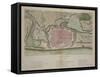 Plan of Pondicherry from "Voyage Aux Indes Et La Chine"-Pierre Sonnerat-Framed Stretched Canvas
