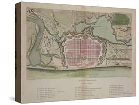 Plan of Pondicherry from "Voyage Aux Indes Et La Chine"-Pierre Sonnerat-Stretched Canvas