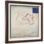 Plan of premises in Adams Court off Old Broad Street, London, c1800-Anon-Framed Giclee Print