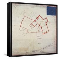 Plan of premises in Adams Court off Old Broad Street, London, c1800-Anon-Framed Stretched Canvas