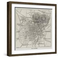 Plan of Puebla-John Dower-Framed Giclee Print