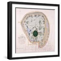 Plan of Regent's Park, London, C1822-null-Framed Giclee Print