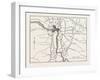 Plan of Richmond and the Surrounding Country, USA, 1870S-null-Framed Giclee Print