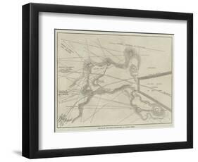 Plan of Sir Hope Grant's Intrenchments on Chobham Common-null-Framed Giclee Print