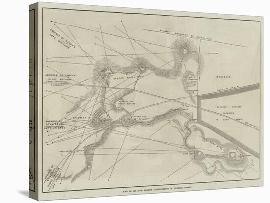 Plan of Sir Hope Grant's Intrenchments on Chobham Common-null-Stretched Canvas