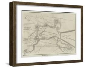 Plan of Sir Hope Grant's Intrenchments on Chobham Common-null-Framed Giclee Print