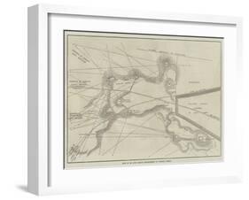 Plan of Sir Hope Grant's Intrenchments on Chobham Common-null-Framed Giclee Print