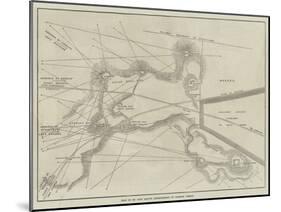 Plan of Sir Hope Grant's Intrenchments on Chobham Common-null-Mounted Giclee Print