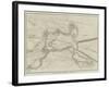 Plan of Sir Hope Grant's Intrenchments on Chobham Common-null-Framed Giclee Print