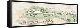 Plan of St James's Park, Westminster, London, 1710-null-Framed Stretched Canvas