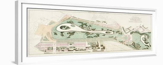 Plan of St James's Park, Westminster, London, 1710-null-Framed Giclee Print