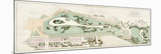 Plan of St James's Park, Westminster, London, 1710-null-Mounted Giclee Print
