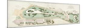 Plan of St James's Park, Westminster, London, 1710-null-Mounted Giclee Print