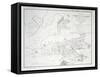 Plan of Sydney with Pyrmont, New South Wales-James Basire-Framed Stretched Canvas