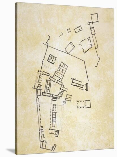 Plan of Temple of Isis at Philae-null-Stretched Canvas