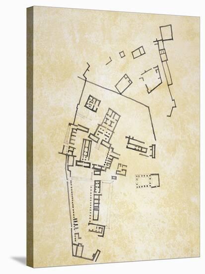 Plan of Temple of Isis at Philae-null-Stretched Canvas