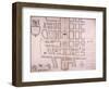 Plan of the Area North of Oxford Street, London, 1719-John Prince-Framed Giclee Print