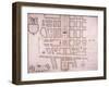 Plan of the Area North of Oxford Street, London, 1719-John Prince-Framed Giclee Print