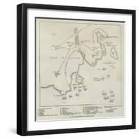 Plan of the Attack on Bomarsund-null-Framed Premium Giclee Print