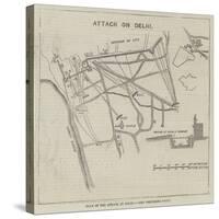 Plan of the Attack on Delhi-null-Stretched Canvas