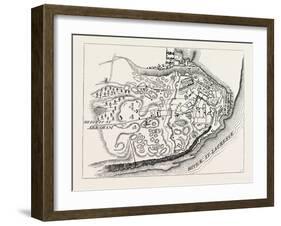 Plan of the Attack on Quebec in 1775, from Thayer's Journal of the Invasion of Canada, 1870S-null-Framed Giclee Print