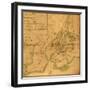 Plan of the attack the rebels on Long Island-Anonymous-Framed Art Print