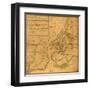 Plan of the attack the rebels on Long Island-Anonymous-Framed Art Print