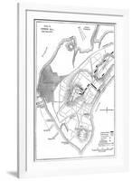 Plan of the Battle of Bunker Hill, Boston, Massachusetts, 1775-null-Framed Giclee Print