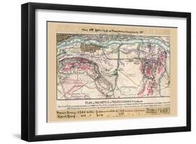 Plan of the Battle of Fredericksburg-Robert Knox Sneden-Framed Art Print