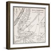 Plan of the Battle of Kandahar-null-Framed Giclee Print