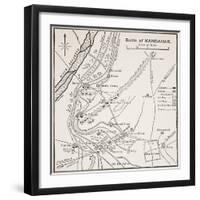 Plan of the Battle of Kandahar-null-Framed Giclee Print